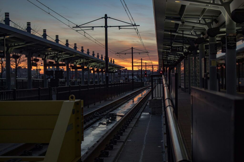 Rail Subway In Jersey City NJ